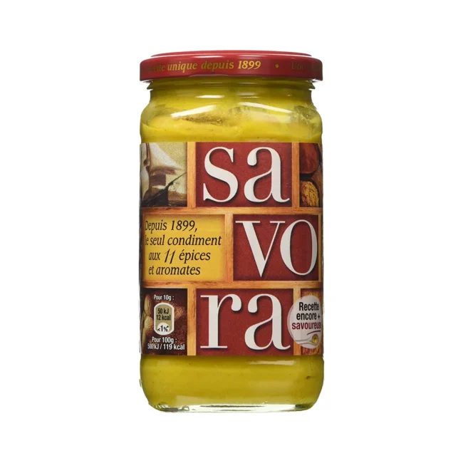 Μουστάρδα Γαλλίας Με 11 Μπαχαρικά Και Βότανα Savora French Mustard 11 Spices 385g