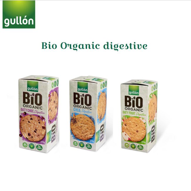 Μπισκότα Βιολογικά Gullon Bio Organic Oaty Choc Digestive 270g