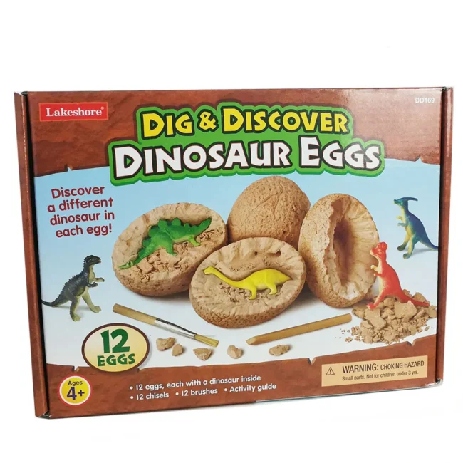 Εκπαιδευτικό Παιχνίδι Alpacasso Dig and Discover Dinosaur Eggs 12Pcs Jurassic Dig Kit