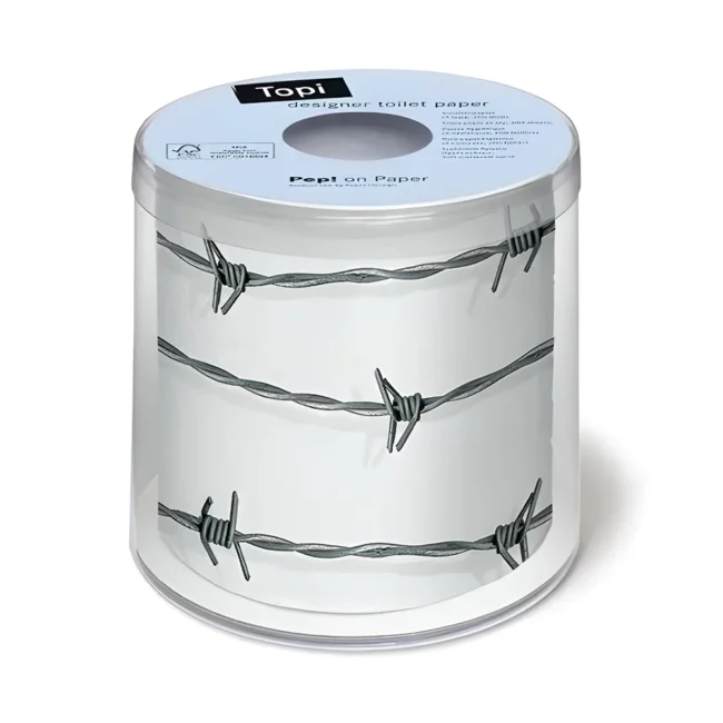 Χαρτί Υγείας Topi Designer Toilet Paper Barbed Wire 125g