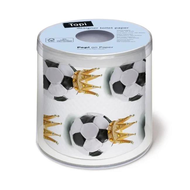Χαρτί Υγείας Topi Designer Toilet Paper Soccer King 125g