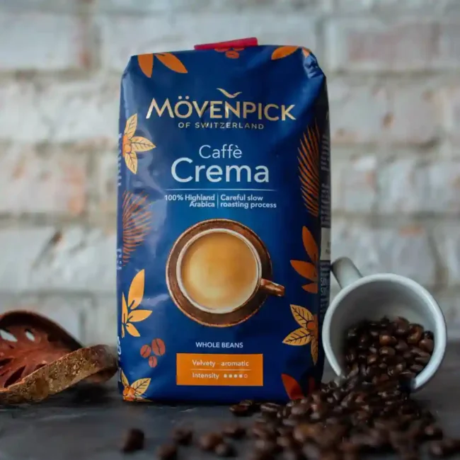 Movenpick Caffe Crema Velvety Arabica Whole Beans 500g