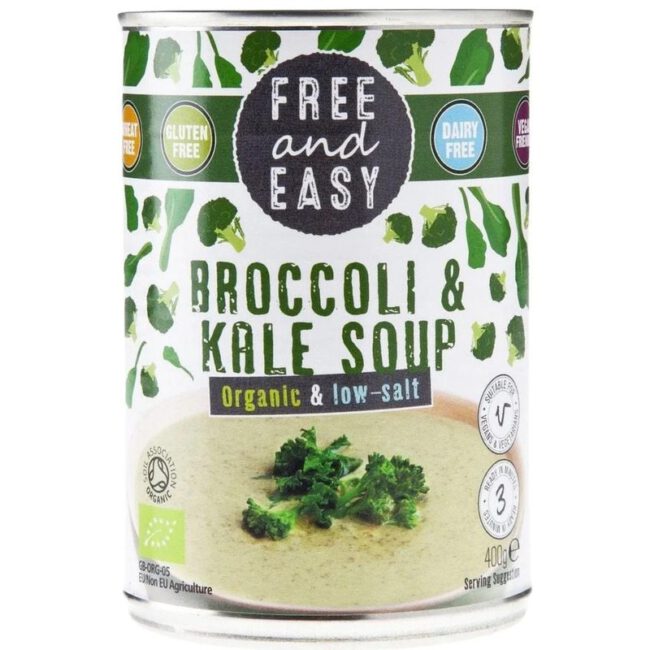 Free and Easy Broccoli Kale Soup Bio Vegan Gluten-Free Dairy-Free