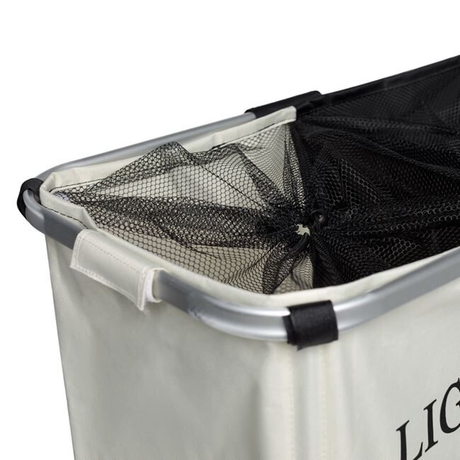 Laundry Separator Basket With 2 Compartments 60x32x52cm-A