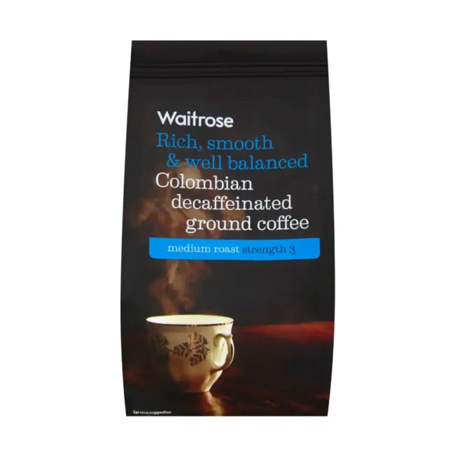 Waitrose Colombian Decaffeinated Ground Coffee 227g