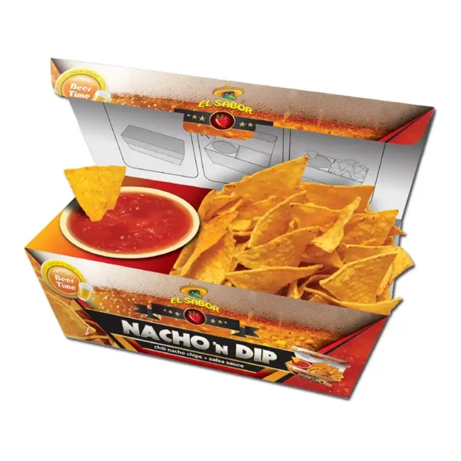 El Sabor Nacho And Dip Chili Chips And Salsa Sauce 175g