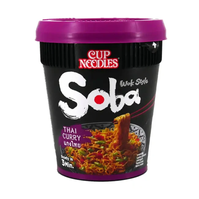 Nissin Soba Cup Noodles Thai Curry Flavour 87g