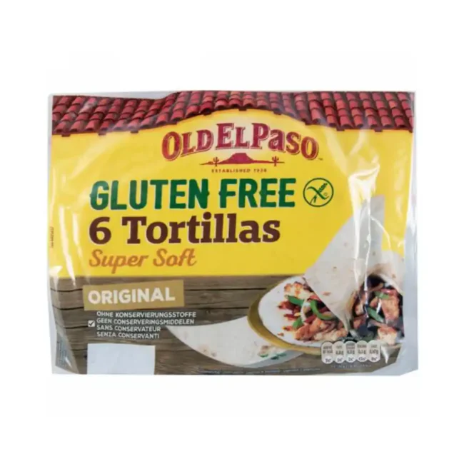 Old El Paso 6 Tortillas Super Soft Gluten Free 216g