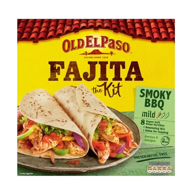Old El Paso Smocky BBQ Fajita Kit 500g
