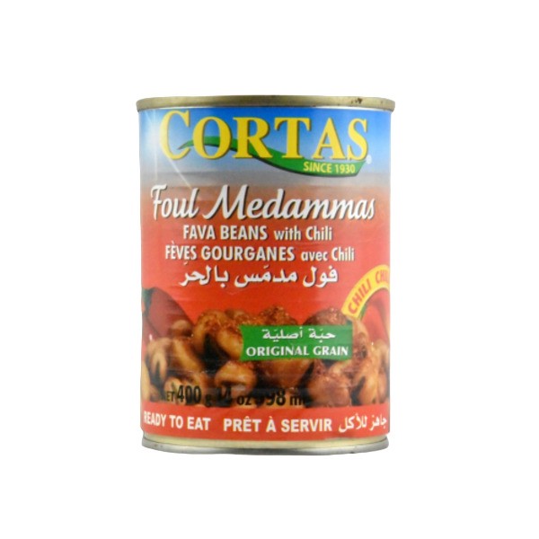 Κουκιά Με Τσίλι Cortas Foul Medammas Fava Beans With Chili 400g
