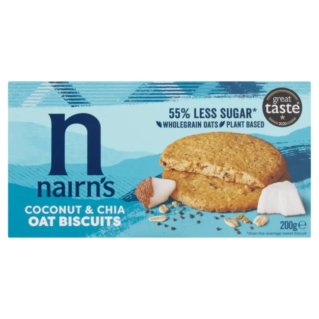 Nairn’s Coconut And Chia Oat Biscuits 200g