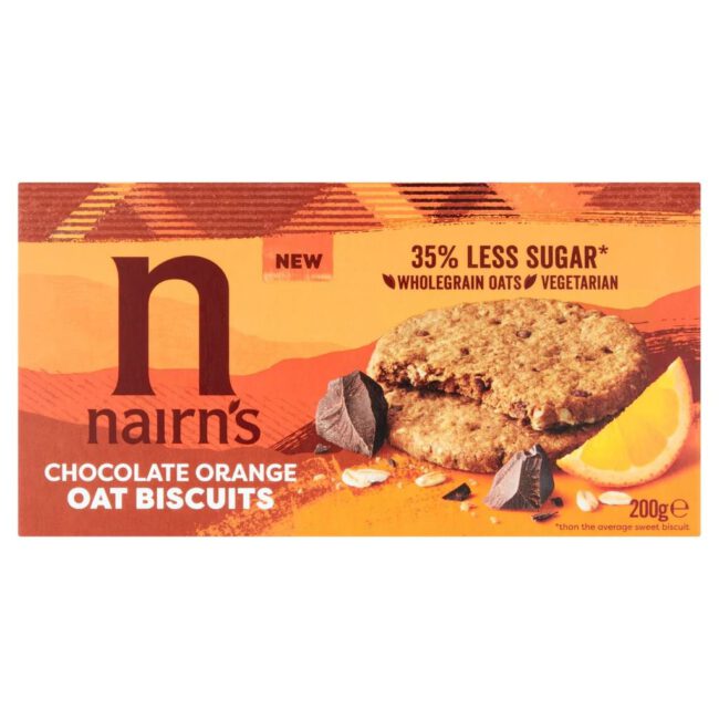 Nairn's Dark Chocolate And Orange Oat Biscuits 200g