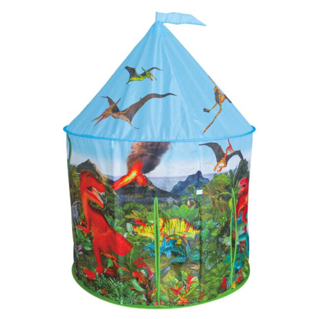 Childrens Circular Tent Dinosaur Shelter With Sound And Light 105x105x125cm