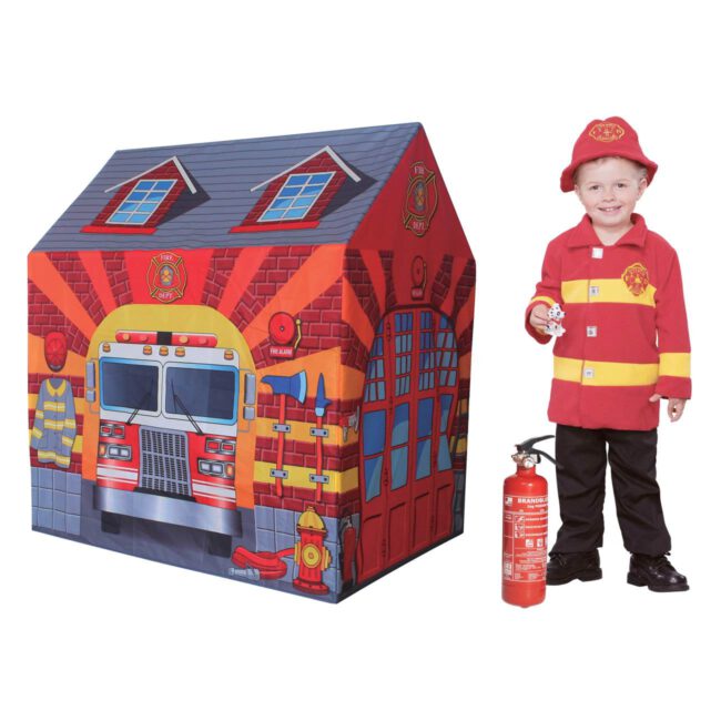 Childrens Room Tent Fire Station 95x72x102cm