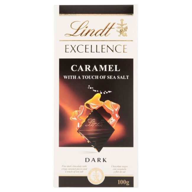 Lindt Excellence Salted Caramel Dark Chocolate 100g