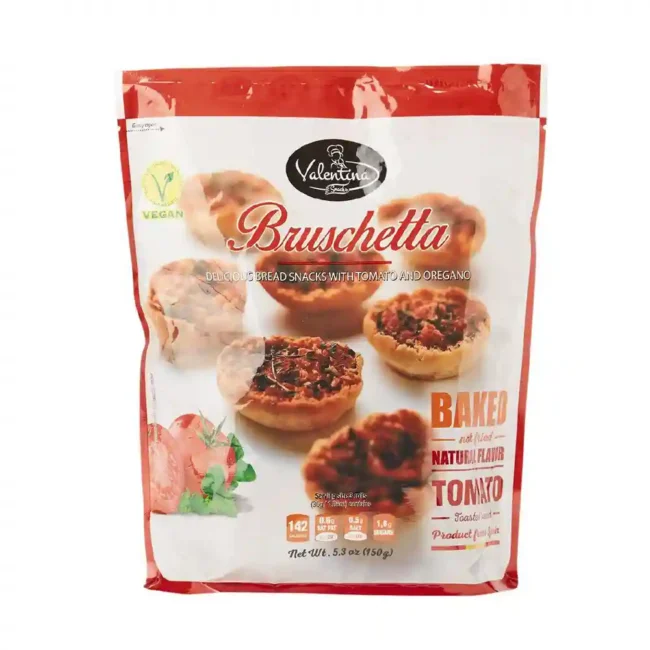 Valentina Snacks Bruschetta With Tomato And Oregano Vegan 150g