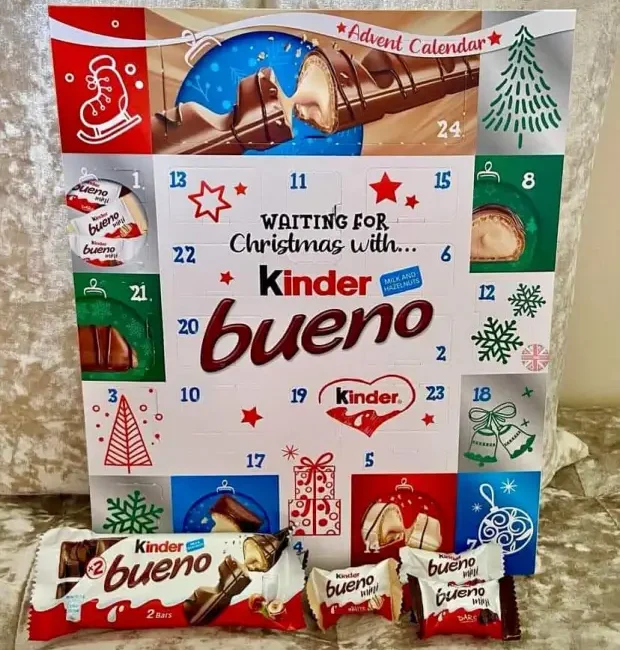 Σοκολατένιο Χριστουγεννιάτικο Ημερολόγιο Kinder Bueno Advent Calendar Christmas 167g