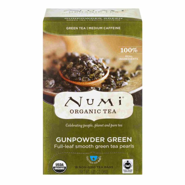 Numi Organic Tea Gunpowder Green 18 Tea Bags 36g-A