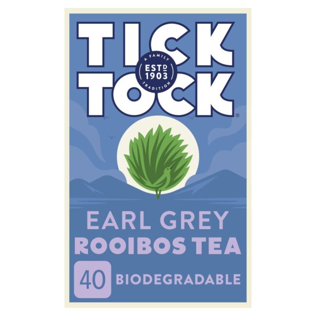 Tick Tock Rooibos Earl Grey 40 Tea Bags 90g-A