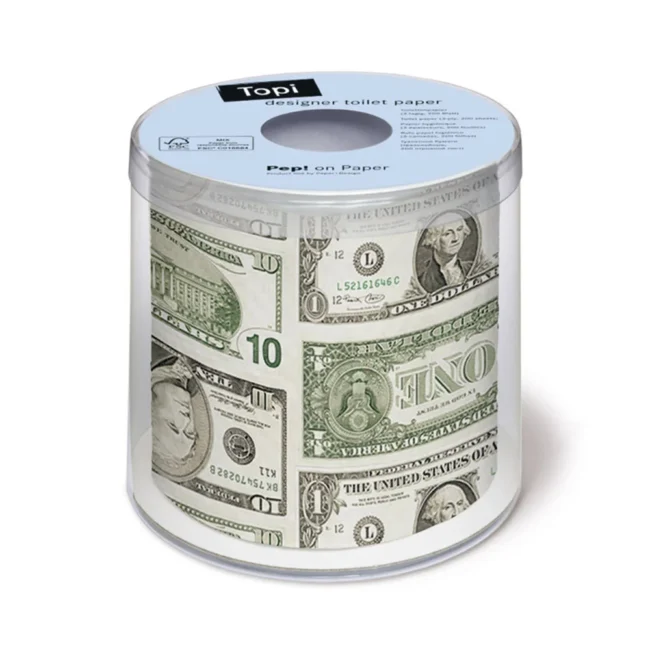 Χαρτί Υγείας Topi Designer Toilet Paper Dollar 125g