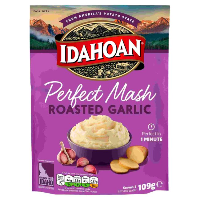 Idahoan Perfect Mash Roasted Garlic 109g-A
