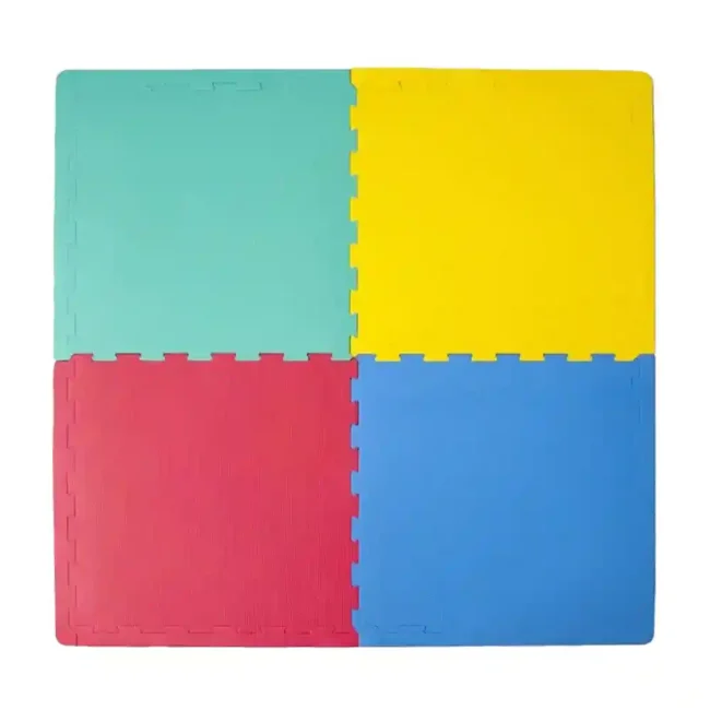 Παιδικό Δάπεδο Ασφαλείας Πολύχρωμο Foam Puzzle Multicolour 4pcs