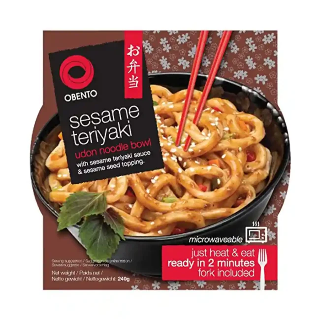 Obento Teriyaki Sesame Udon Noodle Bowl