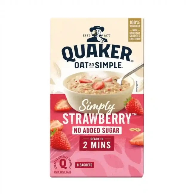 Quaker Oat Simply Strawberry No Added Sugar 260g
