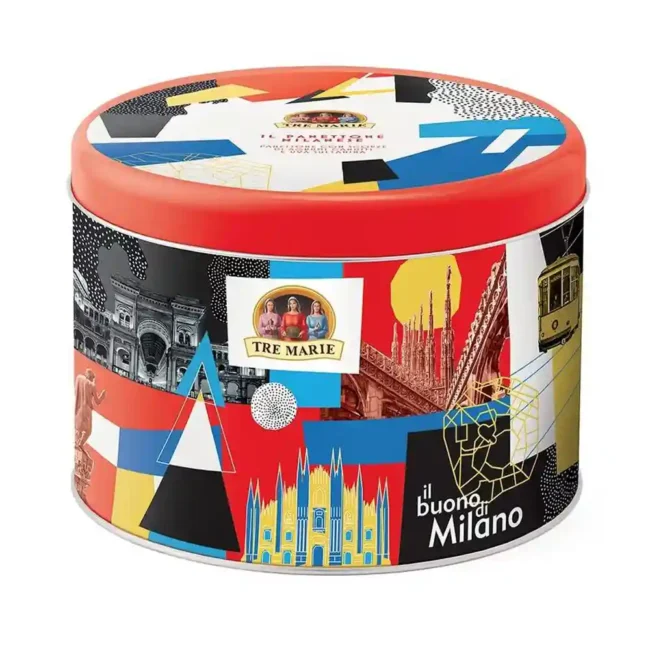 Tre Marie Il Panettone Milanese in Pop Art Tin Christmas 750g