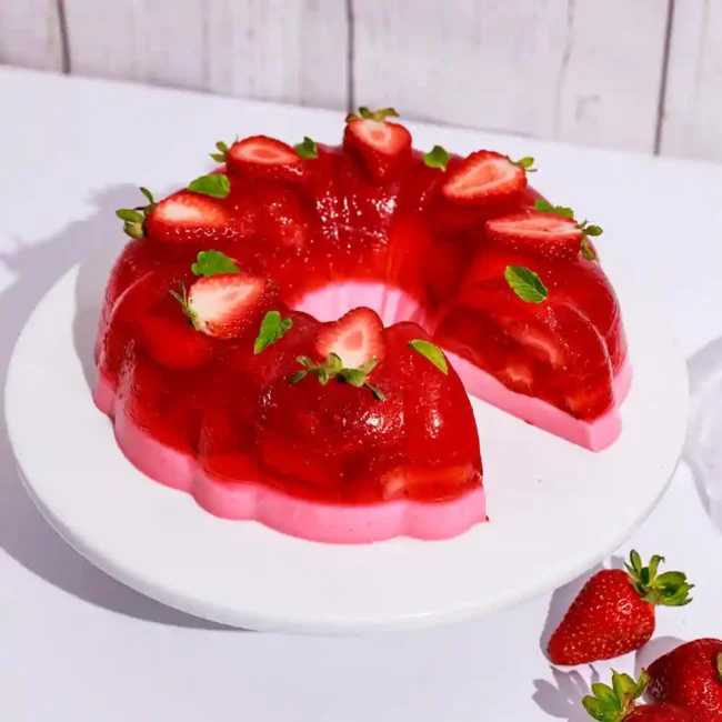 Ζελέ Φράουλα Επιδόρπιο Jello Strawberry Gelatin Dessert