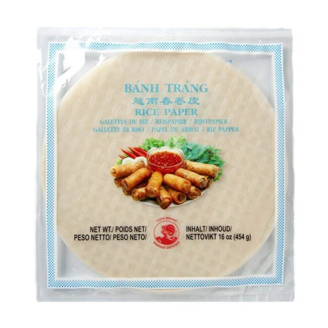 Cock Spring Roll Rice Paper Square 17cm 454g-A