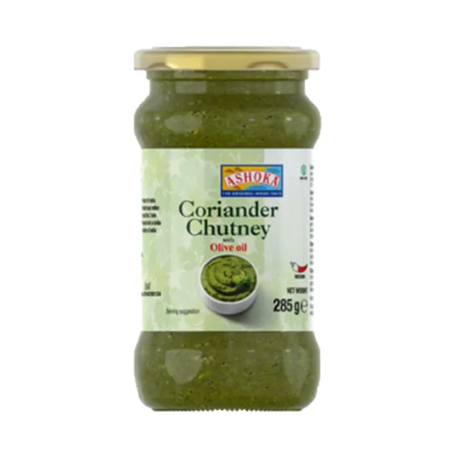 Τσάτνεϊ Ashoka Coriander Olive Oil Chutney Medium Hot 285g