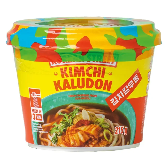 Στιγμιαία Νουντλς Korean Street Kimchi Kaludon Instant Noodle Bowl 215g