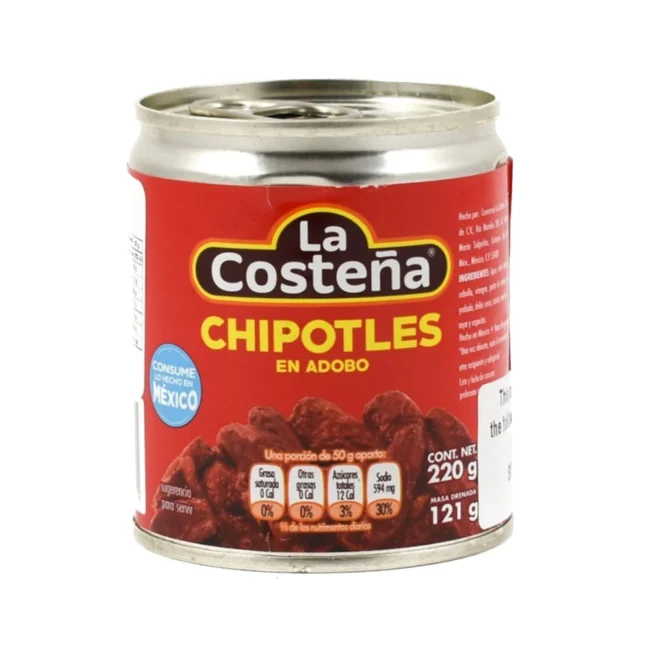 Πιπεριές Τσιπότλ Καυτερές La Costena Chipotles Peppers in Adobo Hot Sauce 220g