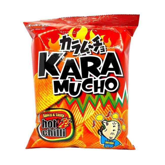 Καυτερά Πατατάκια Koikeya Karamucho Ridge Cut Chips Hot Chili 60g