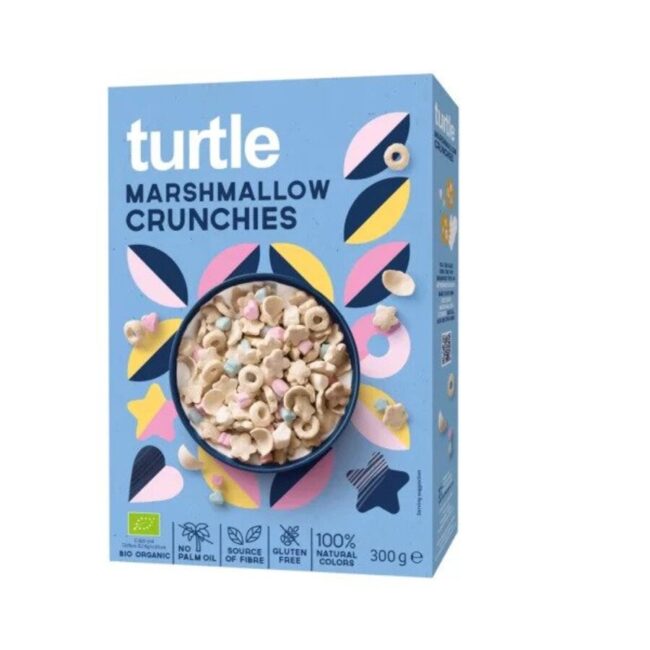 Turtle Bio Marshmallow Crunchies 300g-A