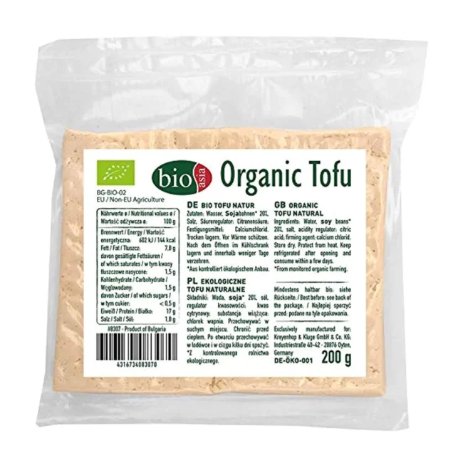 Βιολογικό Τυρί Σόγιας Τόφου Bioasia Organic Tofu 200g