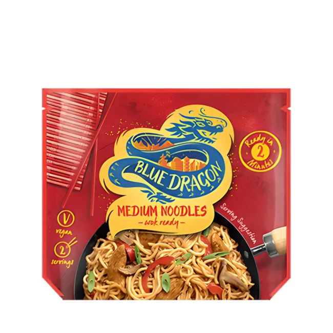 Μεσαία Νουντλς Έτοιμα Για Γουόκ Blue Dragon Medium Wok Ready Noodles 300g