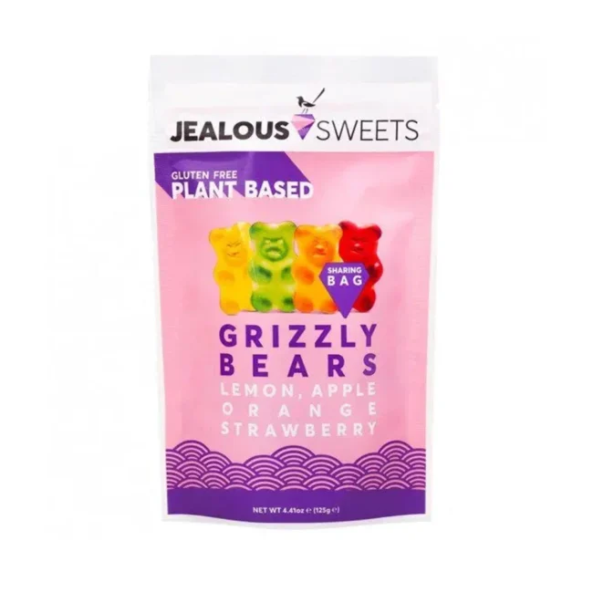 Ζελεδάκια Αρκουδάκια Με Γεύσεις Φρούτων Jealous Sweets Grizzly Bears Gluten Free 125g