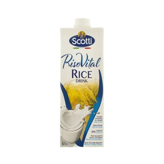 Φυτικό Οργανικό Ρόφημα Ρυζιού Riso Scotti RisoVital Rice Drink No Added Sugar 1lt
