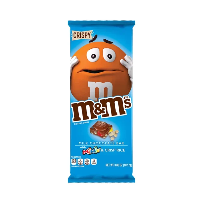 &M’s Milk Chocolate Bar With Mini M&M’s And Crisp Rice