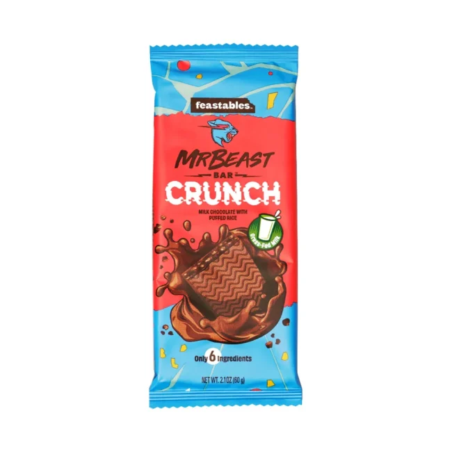 Feastables MrBeast Crunch Milk Chocolate Bar