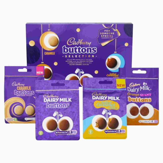Cadbury Dairy Milk Buttons Selection Box 375g-B