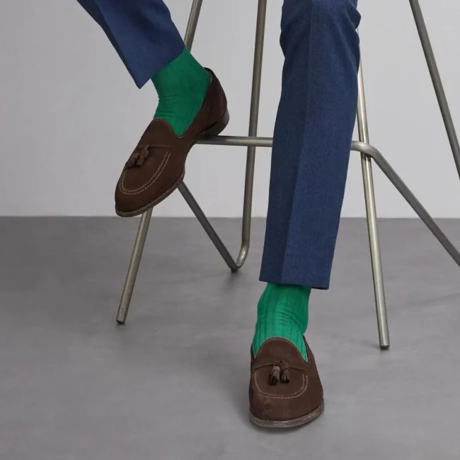 Κάλτσες London Sock Co Simply Sartorial Socks Masters Green