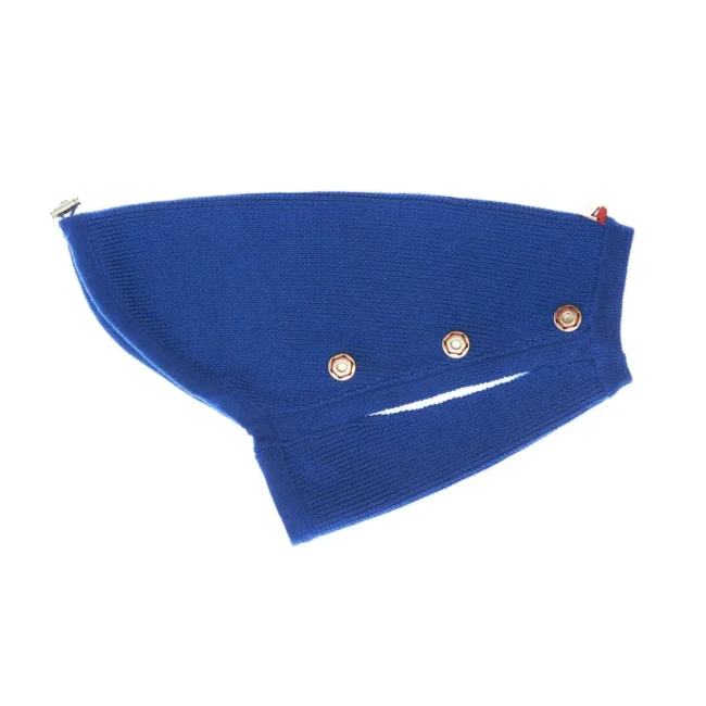Μπουφάν Για Σκύλους Poldo Dog Couture Cortina Blue 2 in 1 Reversible Dog Coat