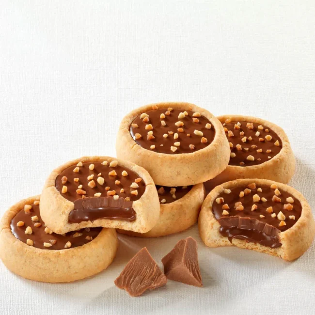 Ταρτάκια Μίνι Γεμιστά Με Πραλίνα Σοκολάτας Bonne Maman Petites Tartelettes Chocolat Eclats De Nougatine 250g