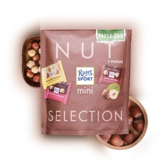 Ritter Sport Mini Nut Selection 7 Pieces Pouch 116g-B