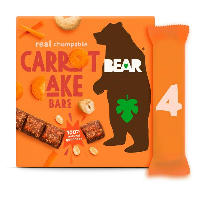 Παιδική Μπάρα Φρούτων Bear Real Chompable Carrot Cake Bars 4x27g
