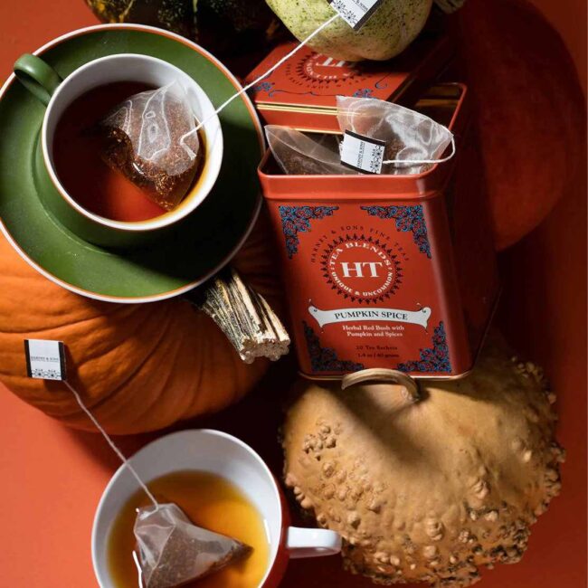 Harney And Sons Fine Teas Pumpkin Spice Tea Tin Of 20 Sachets 40g-A