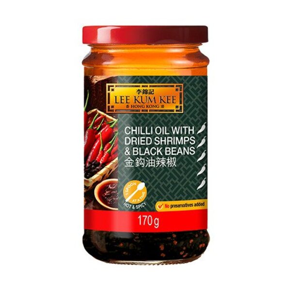 Lee Kum Kee Chili Oil With Dried Shrimps And Black Beans 170g-A